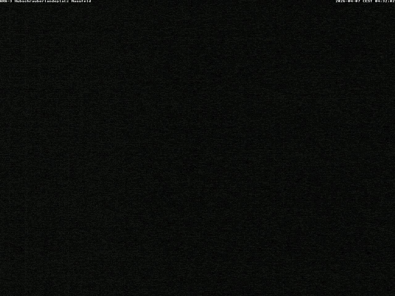 Archiv Foto Webcam Hubschrauberlandeplatz Nassfeld