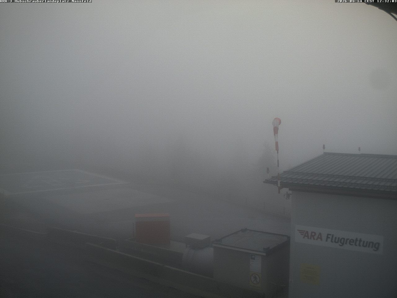 Archived image Webcam Heliport at Skiresort Nassfeld