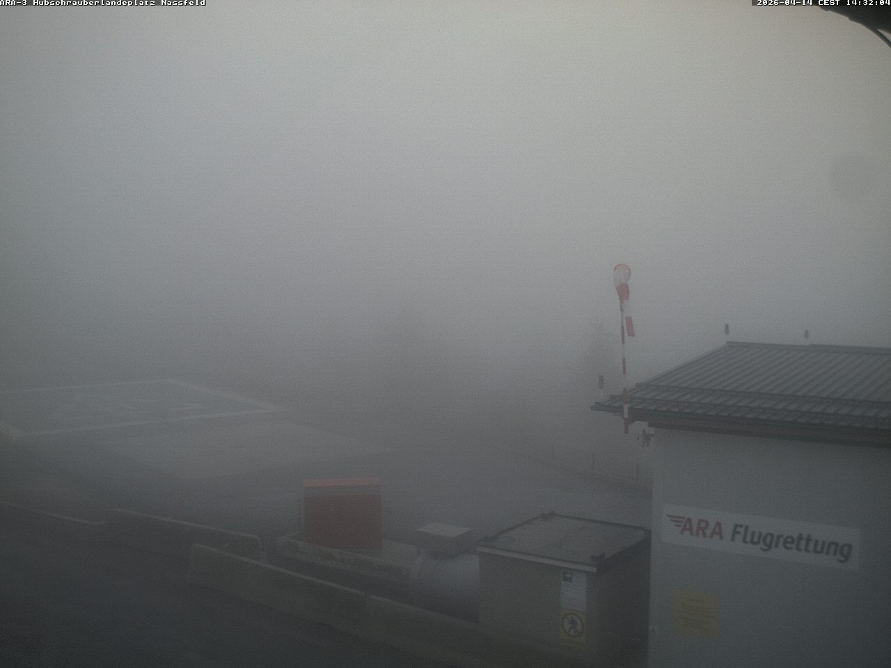 Archived image Webcam Heliport at Skiresort Nassfeld