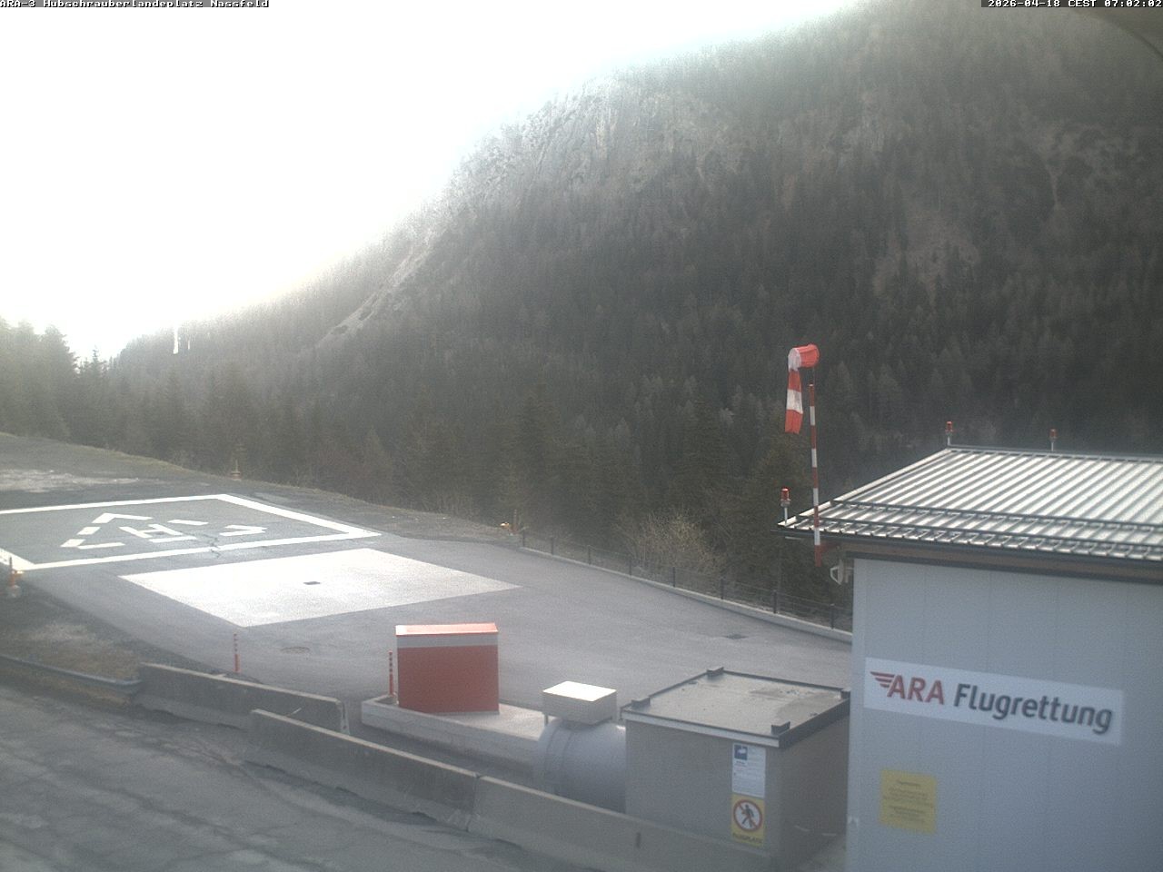 Archived image Webcam Heliport at Skiresort Nassfeld