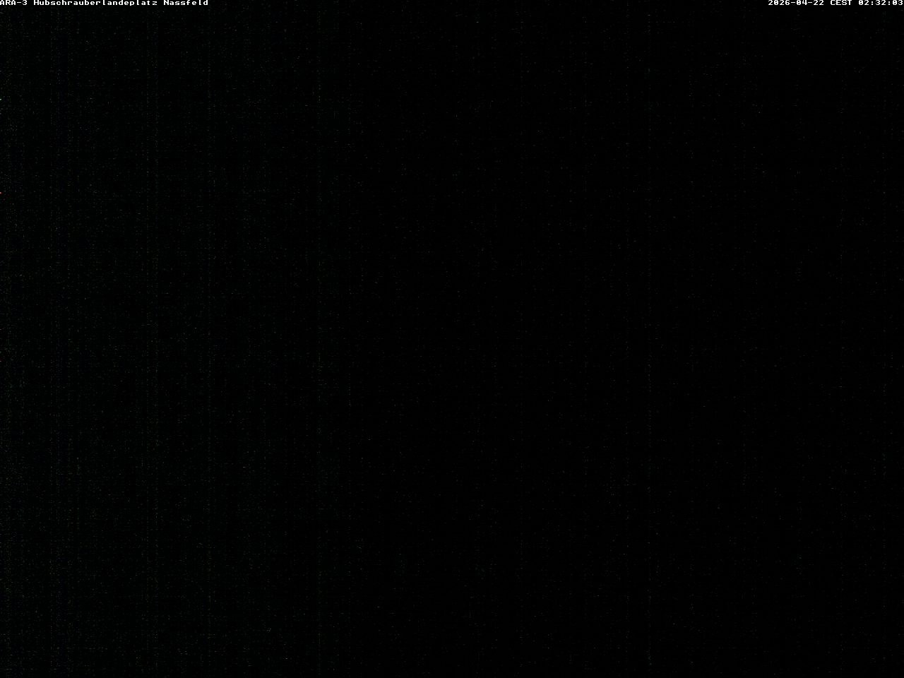 Archiv Foto Webcam Hubschrauberlandeplatz Nassfeld