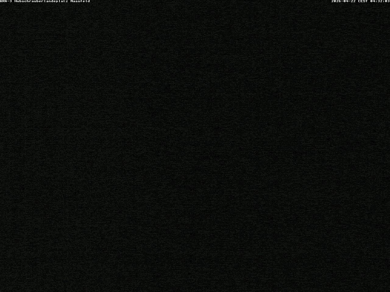 Archiv Foto Webcam Hubschrauberlandeplatz Nassfeld