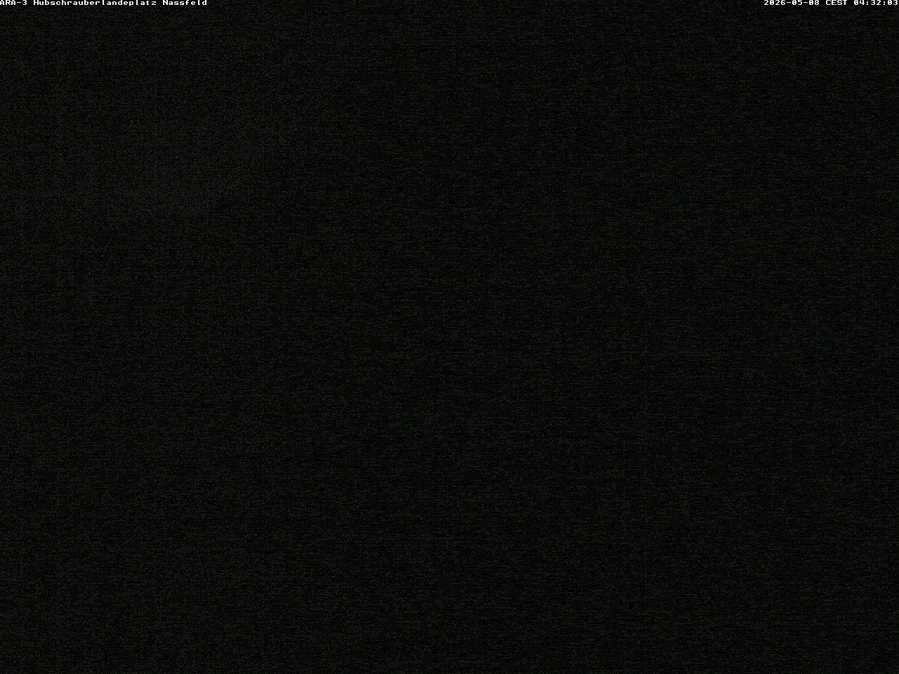 Archiv Foto Webcam Hubschrauberlandeplatz Nassfeld