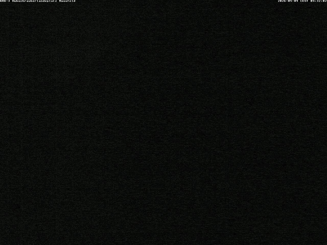 Archiv Foto Webcam Hubschrauberlandeplatz Nassfeld
