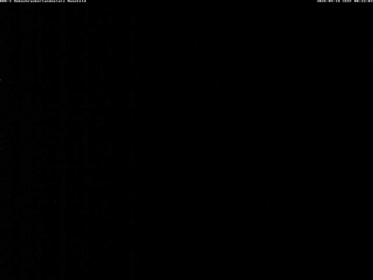 Archiv Foto Webcam Hubschrauberlandeplatz Nassfeld