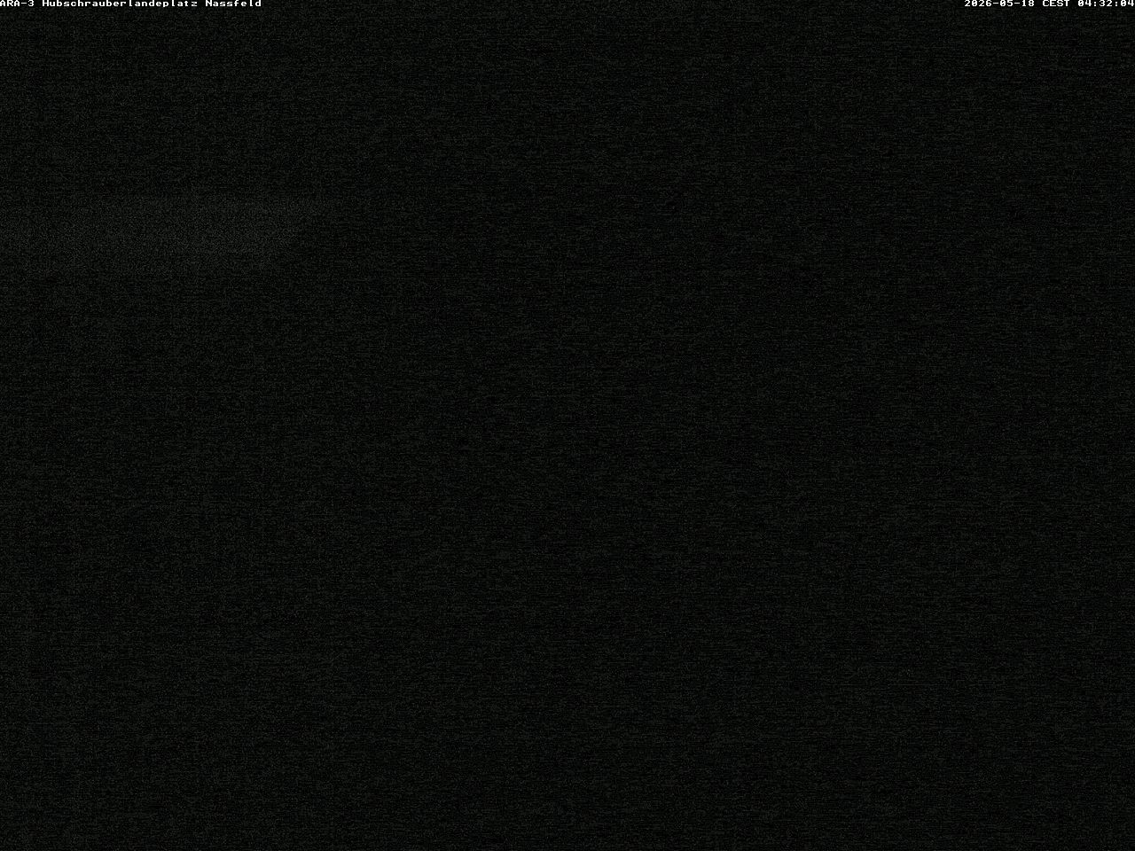 Archiv Foto Webcam Hubschrauberlandeplatz Nassfeld