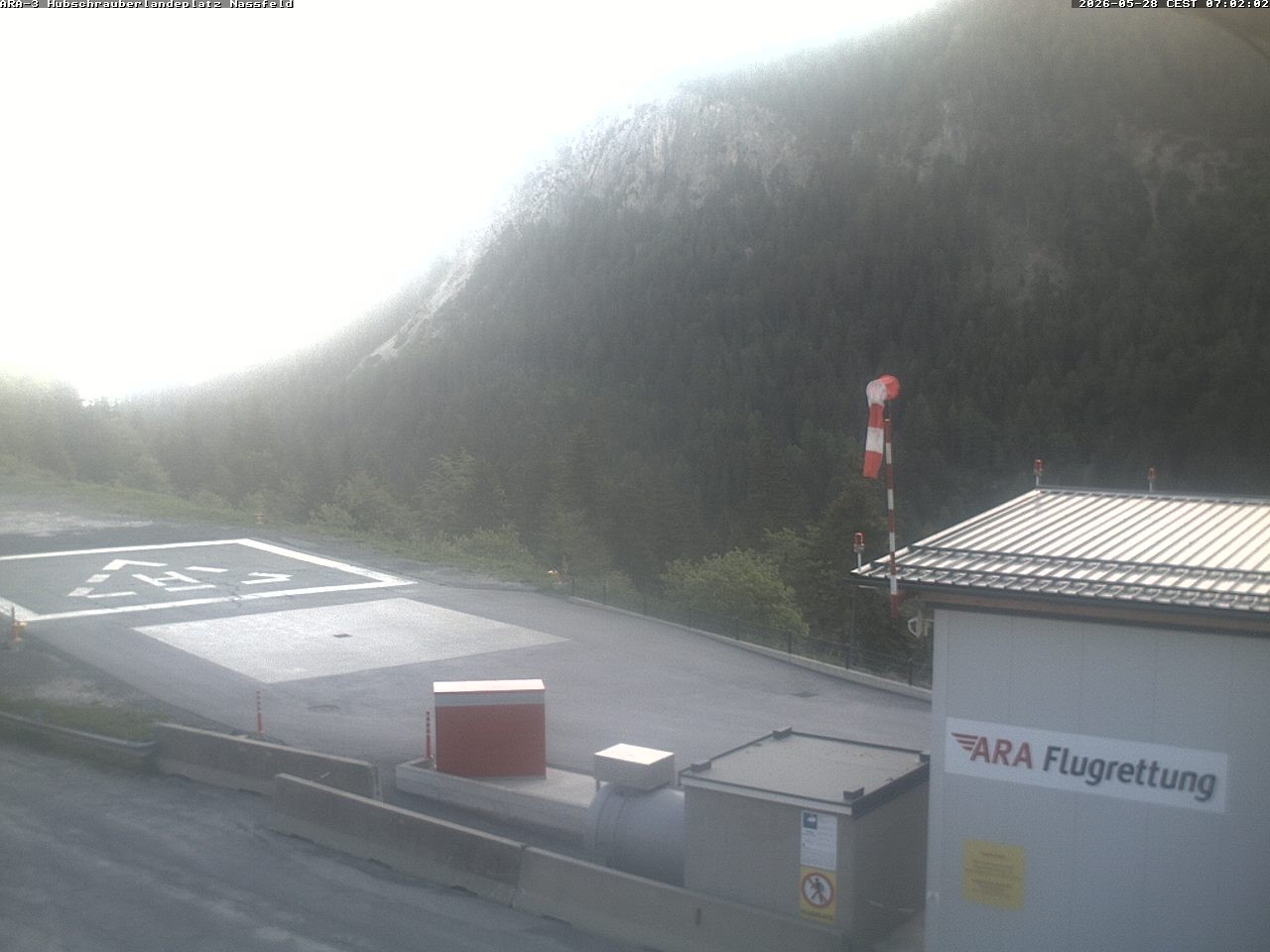 Archived image Webcam Heliport at Skiresort Nassfeld