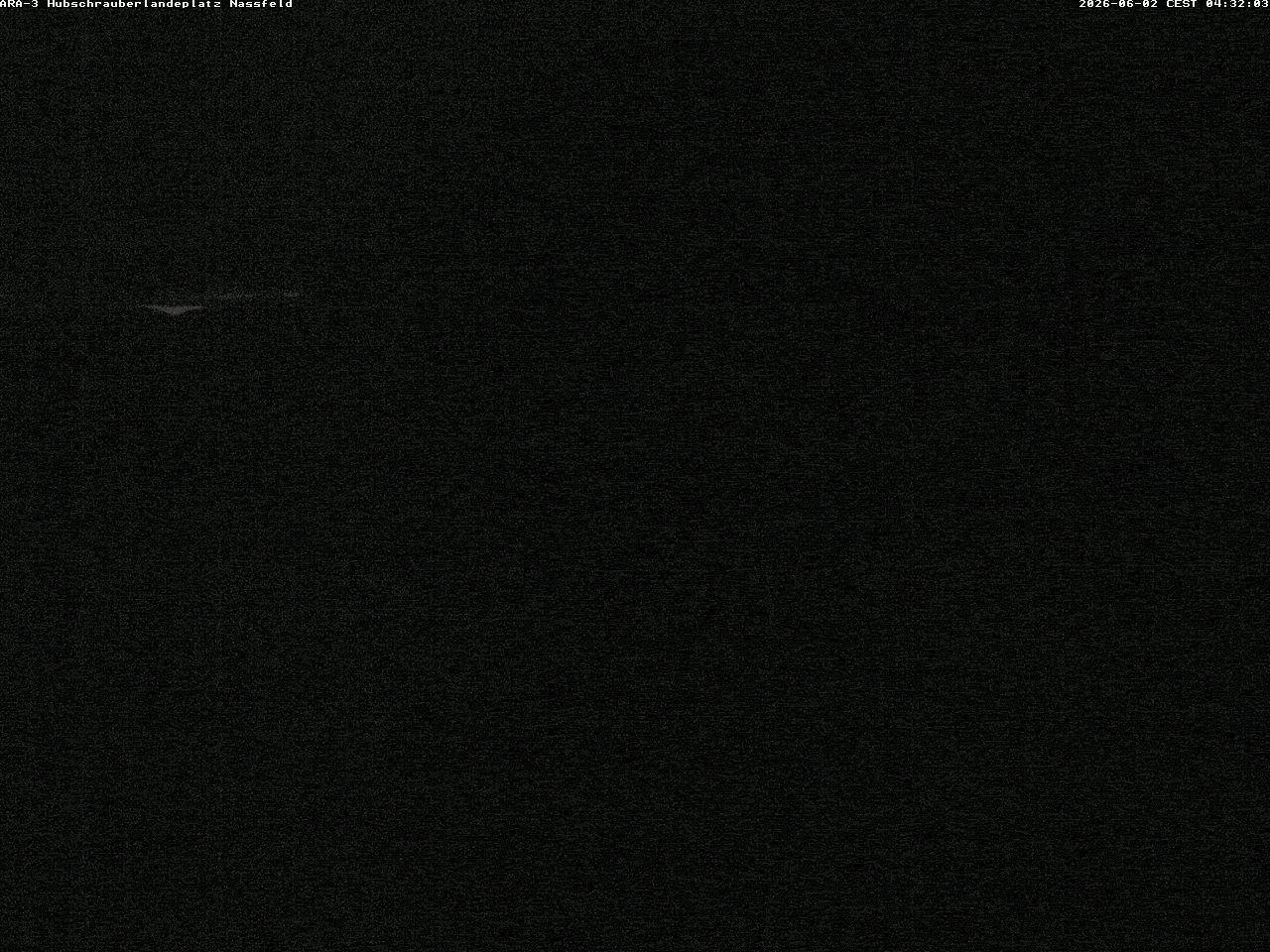 Archiv Foto Webcam Hubschrauberlandeplatz Nassfeld