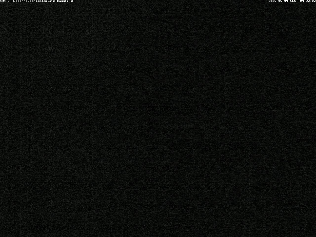 Archiv Foto Webcam Hubschrauberlandeplatz Nassfeld
