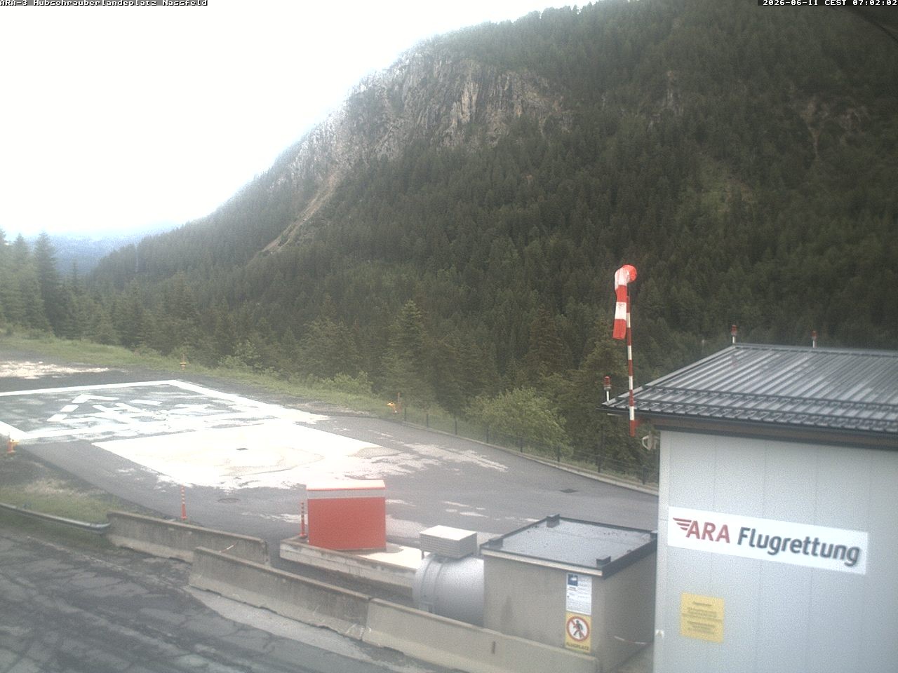 Archived image Webcam Heliport at Skiresort Nassfeld