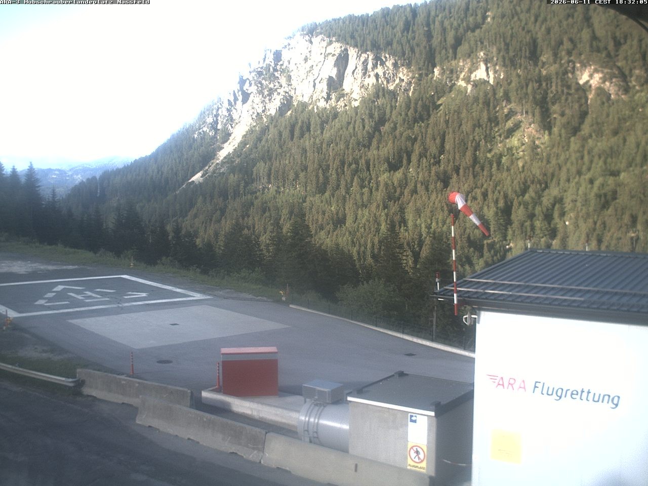 Archived image Webcam Heliport at Skiresort Nassfeld