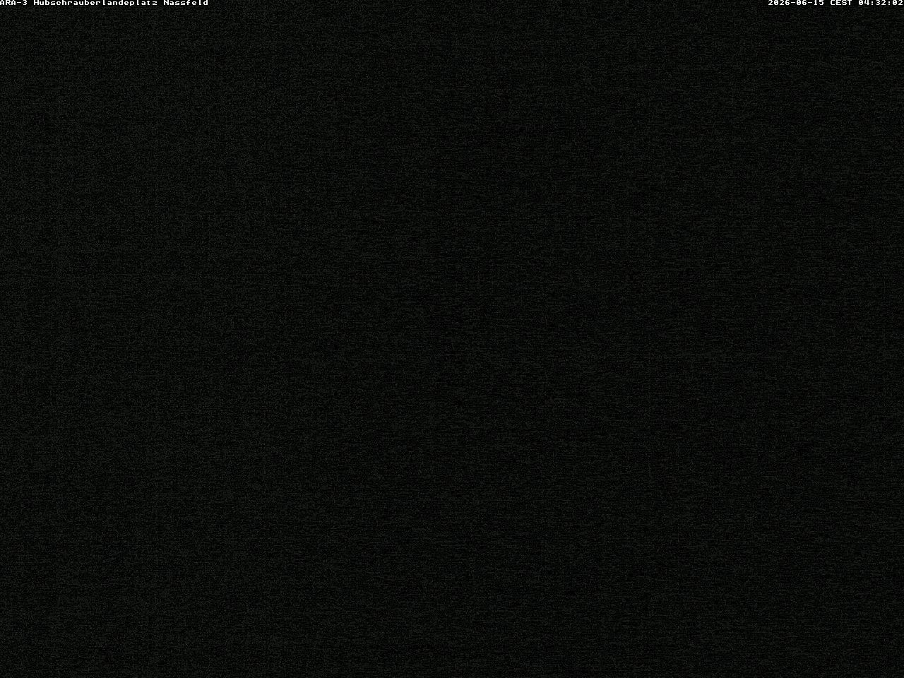 Archiv Foto Webcam Hubschrauberlandeplatz Nassfeld