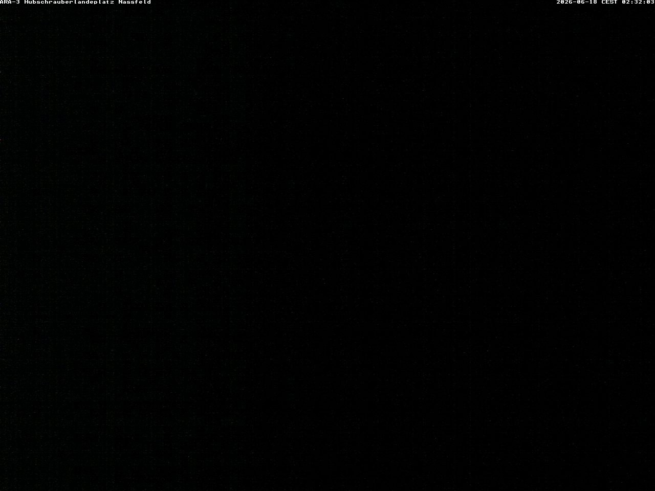 Archiv Foto Webcam Hubschrauberlandeplatz Nassfeld