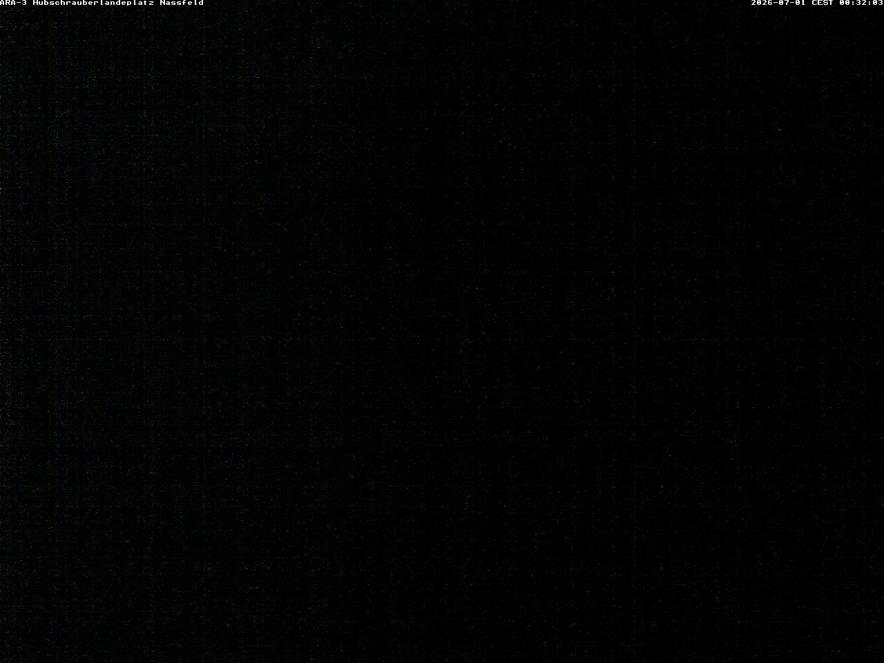 Archiv Foto Webcam Hubschrauberlandeplatz Nassfeld