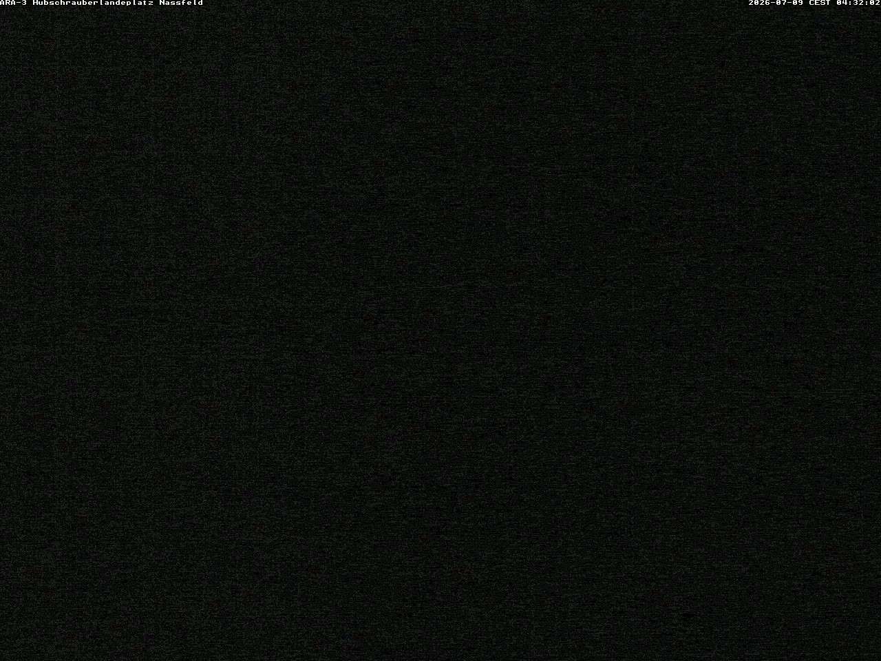 Archiv Foto Webcam Hubschrauberlandeplatz Nassfeld