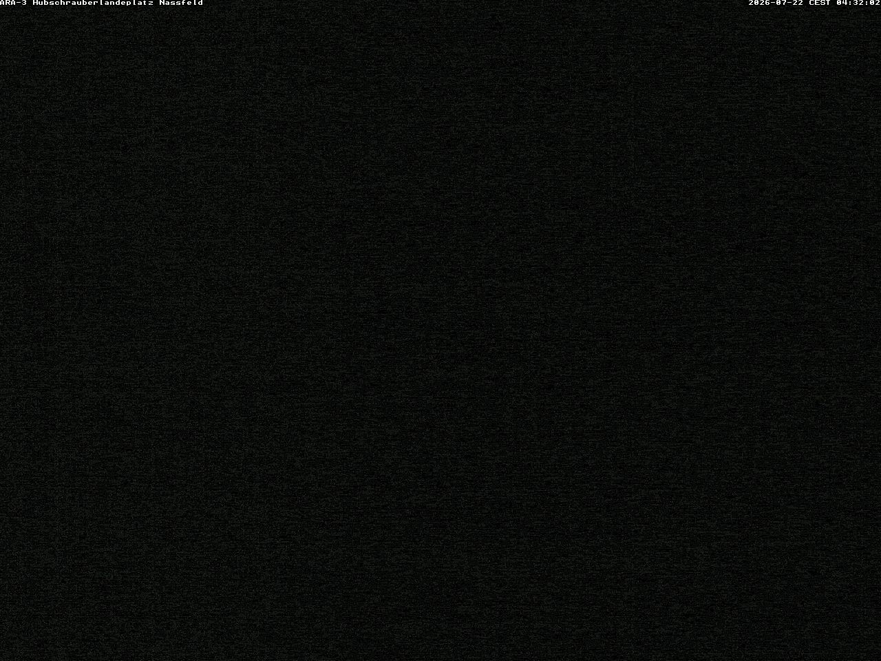 Archiv Foto Webcam Hubschrauberlandeplatz Nassfeld