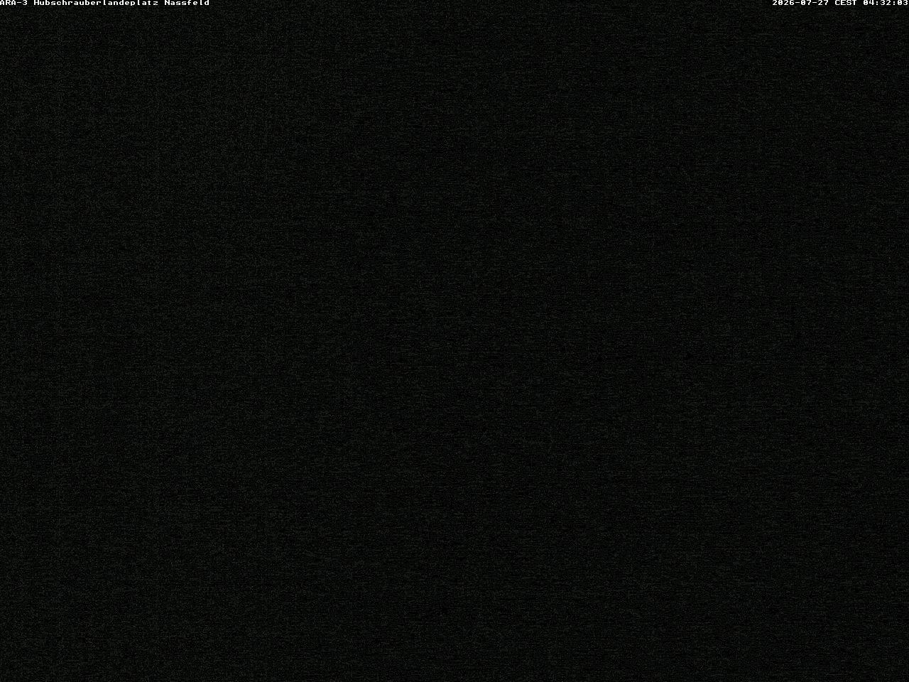 Archiv Foto Webcam Hubschrauberlandeplatz Nassfeld