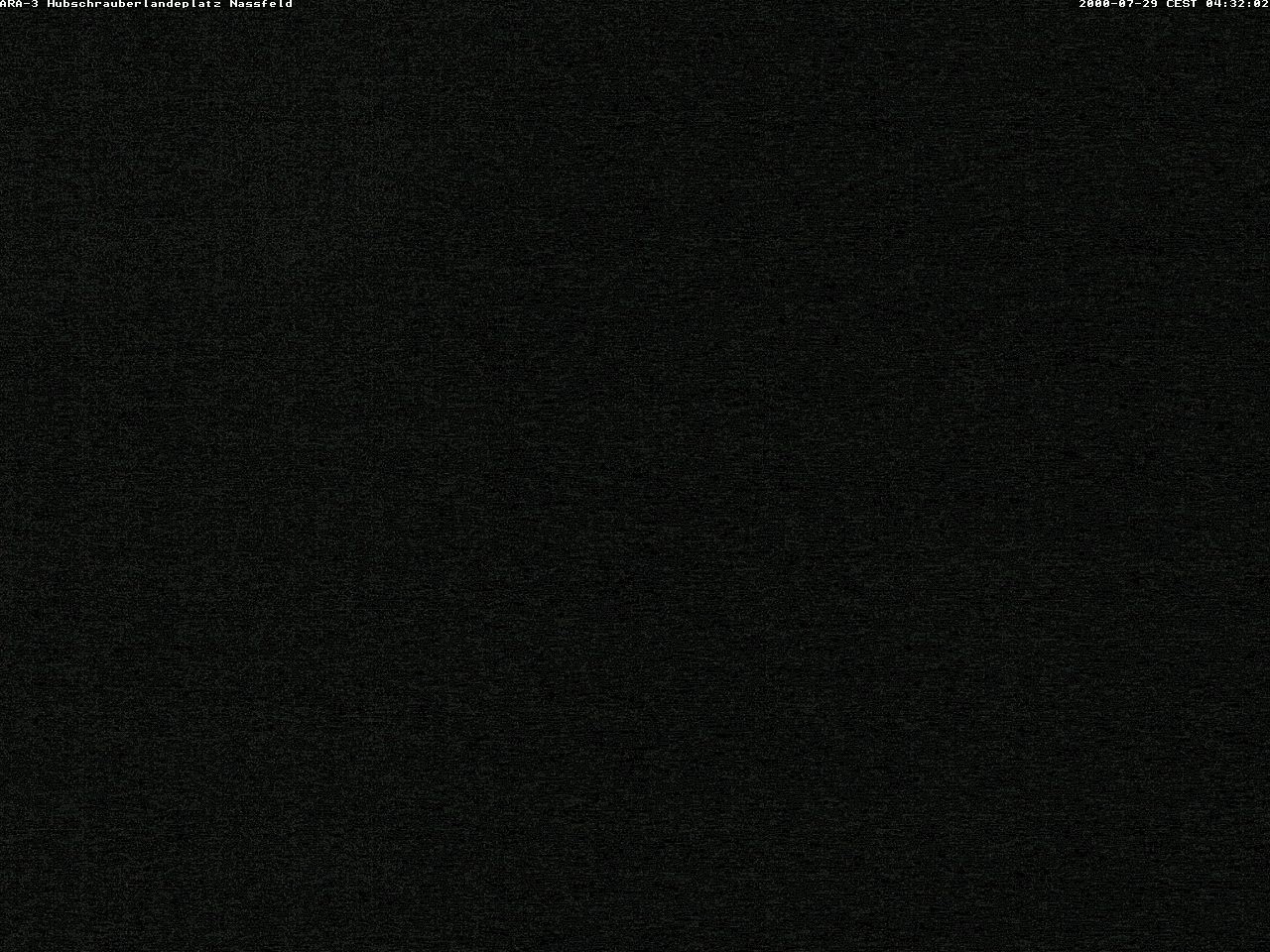 Archiv Foto Webcam Hubschrauberlandeplatz Nassfeld
