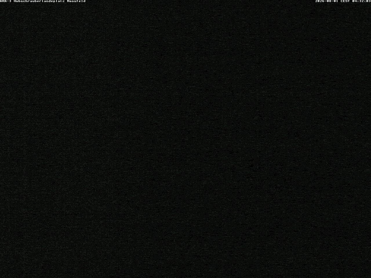 Archiv Foto Webcam Hubschrauberlandeplatz Nassfeld