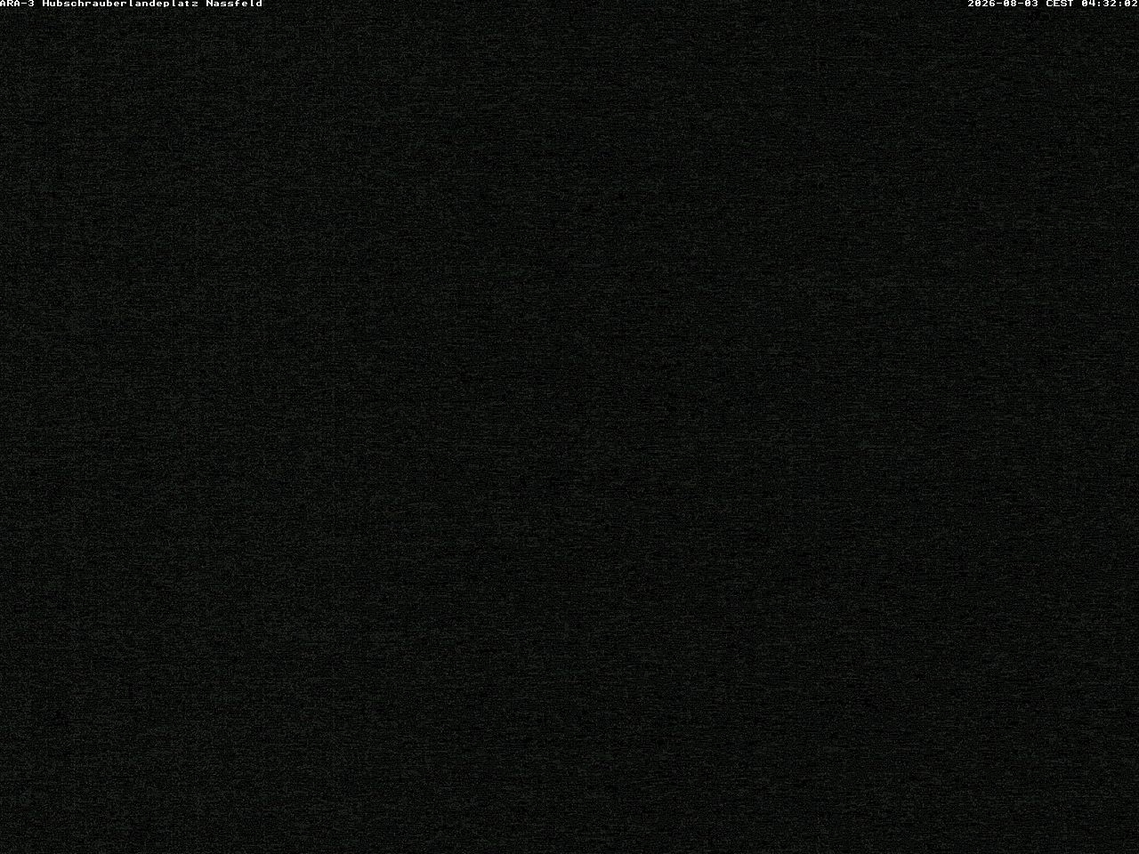 Archiv Foto Webcam Hubschrauberlandeplatz Nassfeld