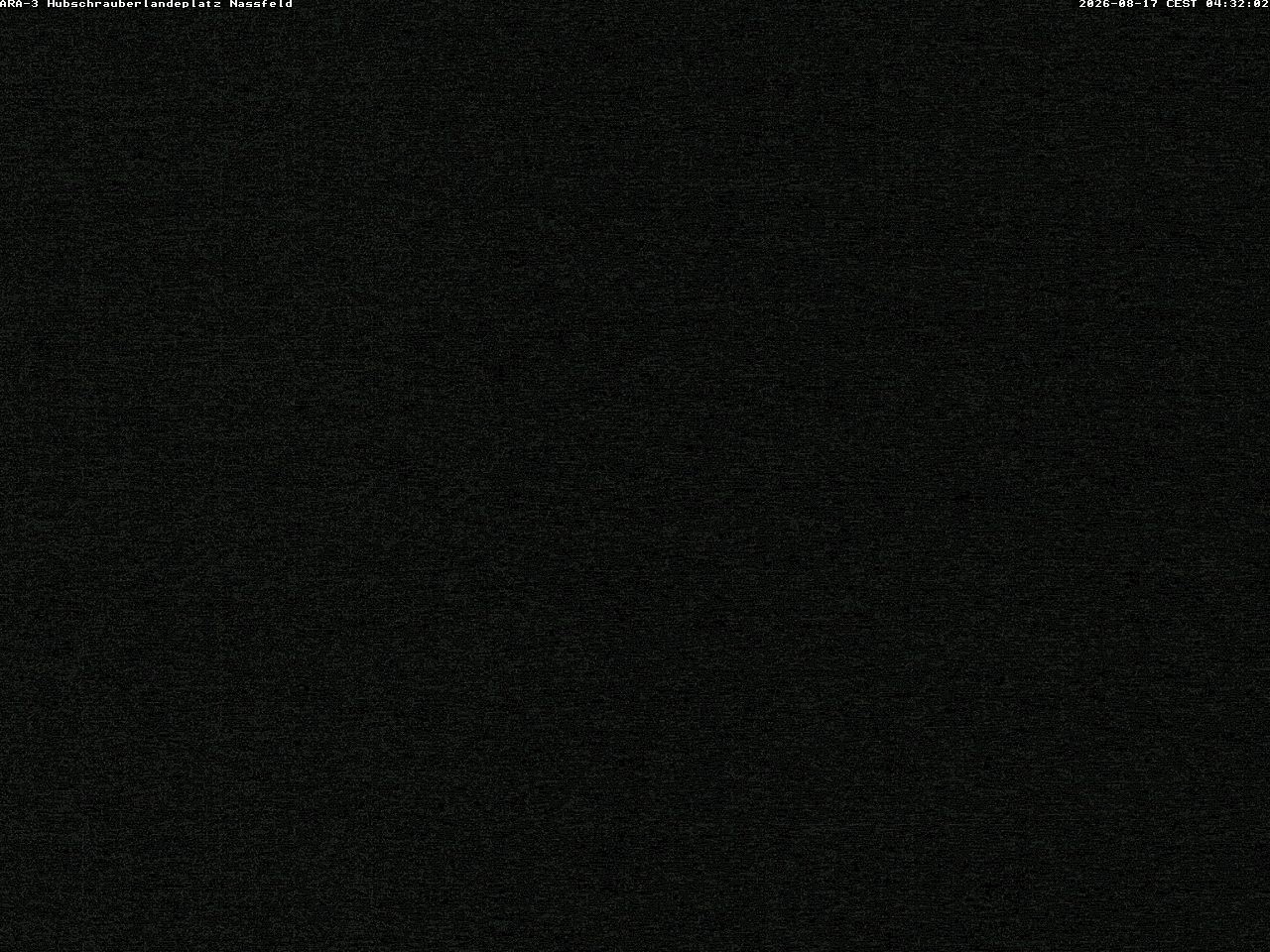 Archiv Foto Webcam Hubschrauberlandeplatz Nassfeld