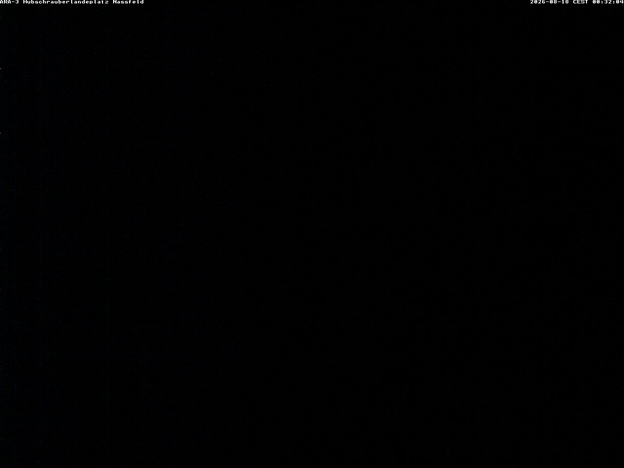 Archiv Foto Webcam Hubschrauberlandeplatz Nassfeld