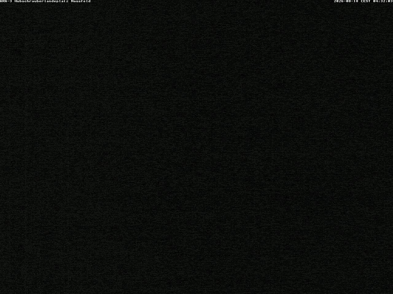 Archiv Foto Webcam Hubschrauberlandeplatz Nassfeld