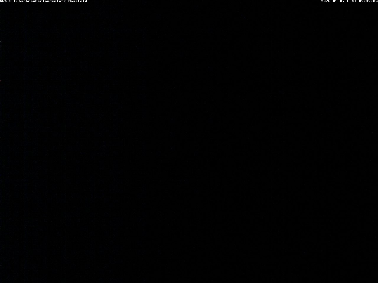 Archiv Foto Webcam Hubschrauberlandeplatz Nassfeld
