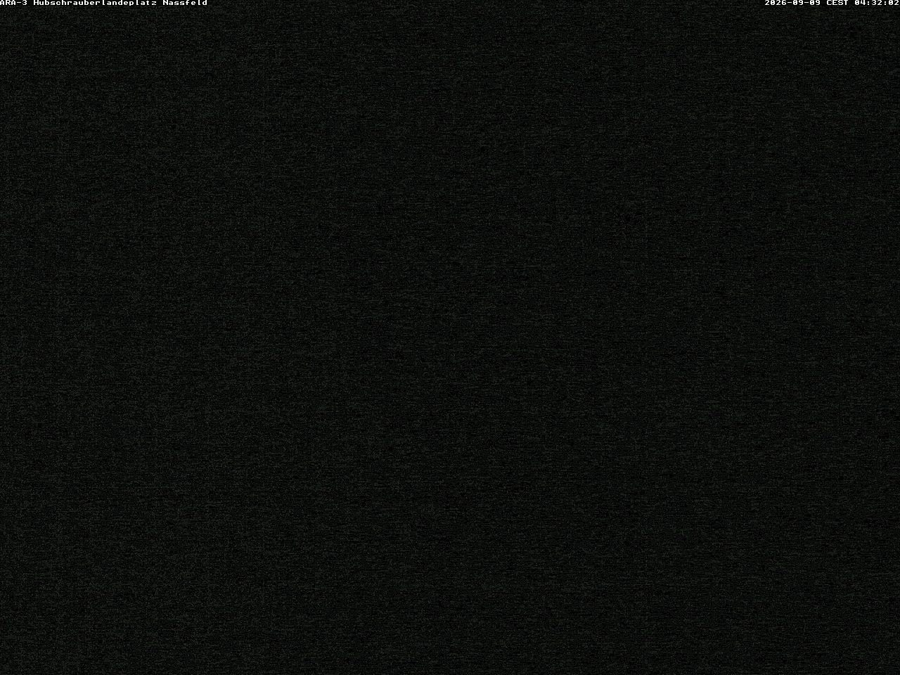 Archiv Foto Webcam Hubschrauberlandeplatz Nassfeld