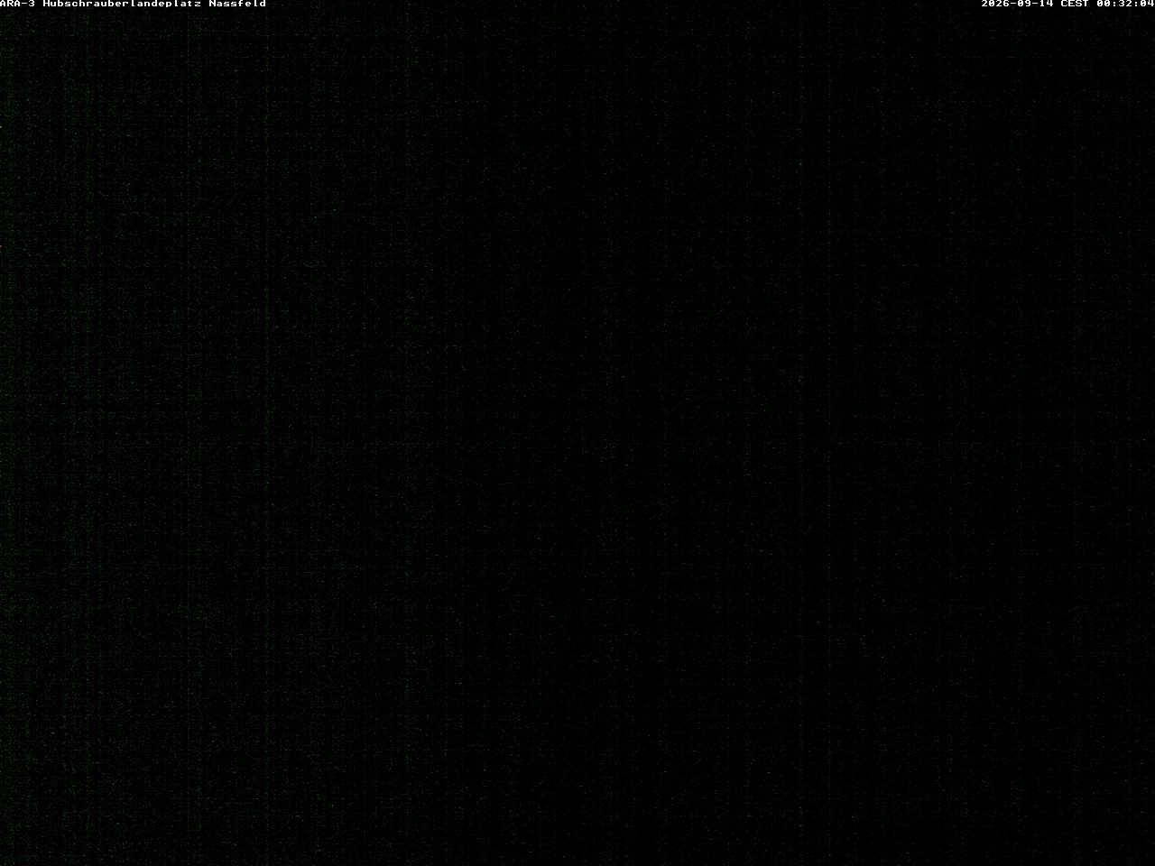 Archiv Foto Webcam Hubschrauberlandeplatz Nassfeld