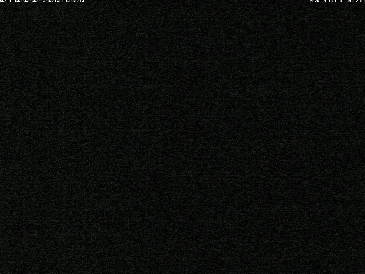 Archiv Foto Webcam Hubschrauberlandeplatz Nassfeld