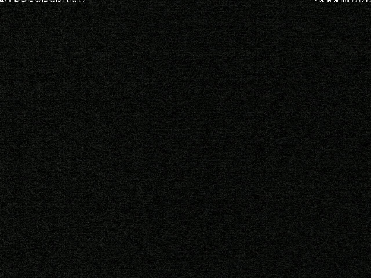 Archiv Foto Webcam Hubschrauberlandeplatz Nassfeld