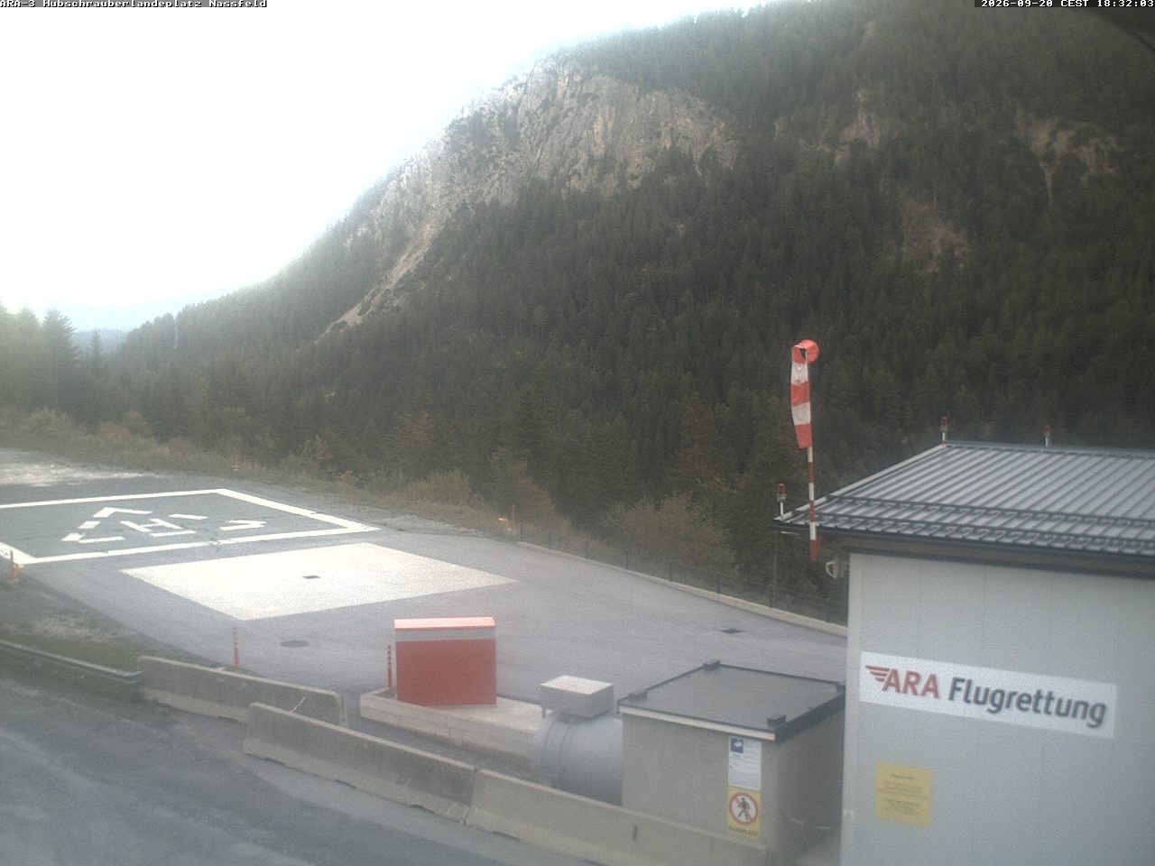 Archived image Webcam Heliport at Skiresort Nassfeld