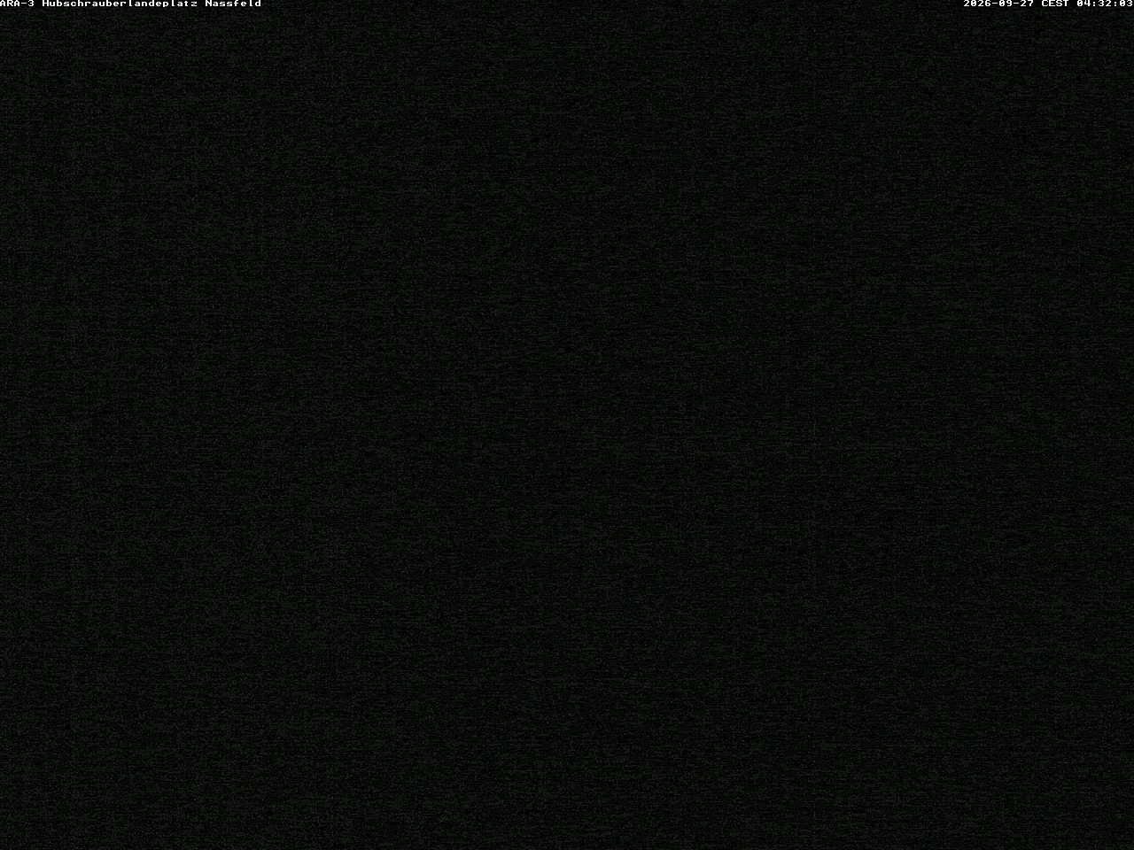 Archiv Foto Webcam Hubschrauberlandeplatz Nassfeld