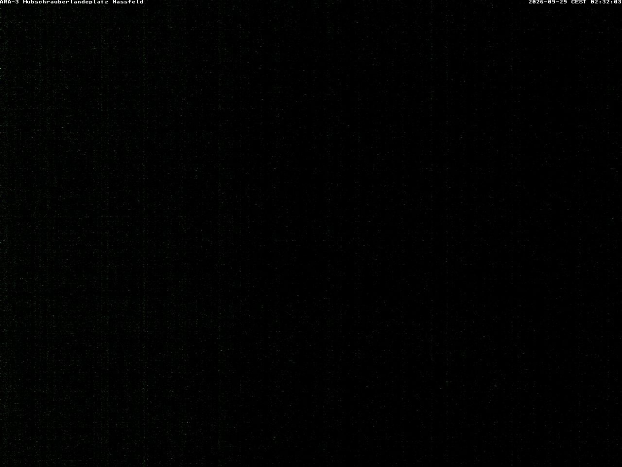 Archiv Foto Webcam Hubschrauberlandeplatz Nassfeld