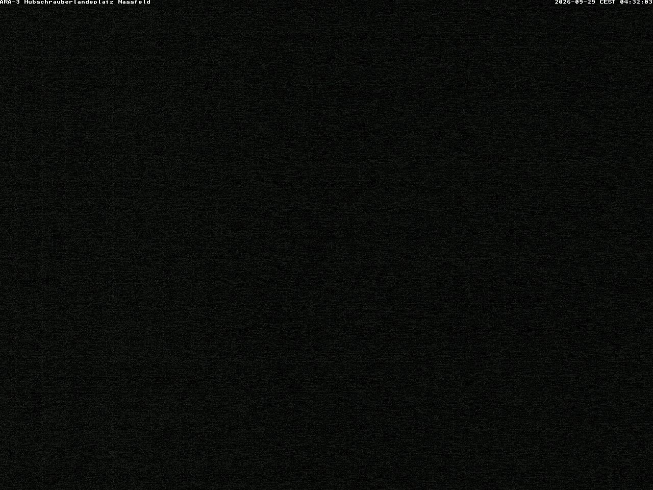 Archiv Foto Webcam Hubschrauberlandeplatz Nassfeld