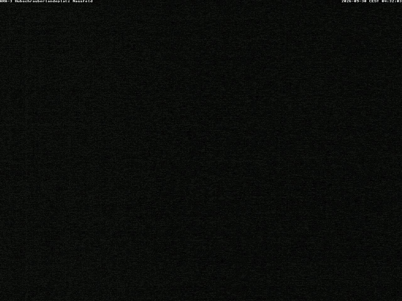 Archiv Foto Webcam Hubschrauberlandeplatz Nassfeld