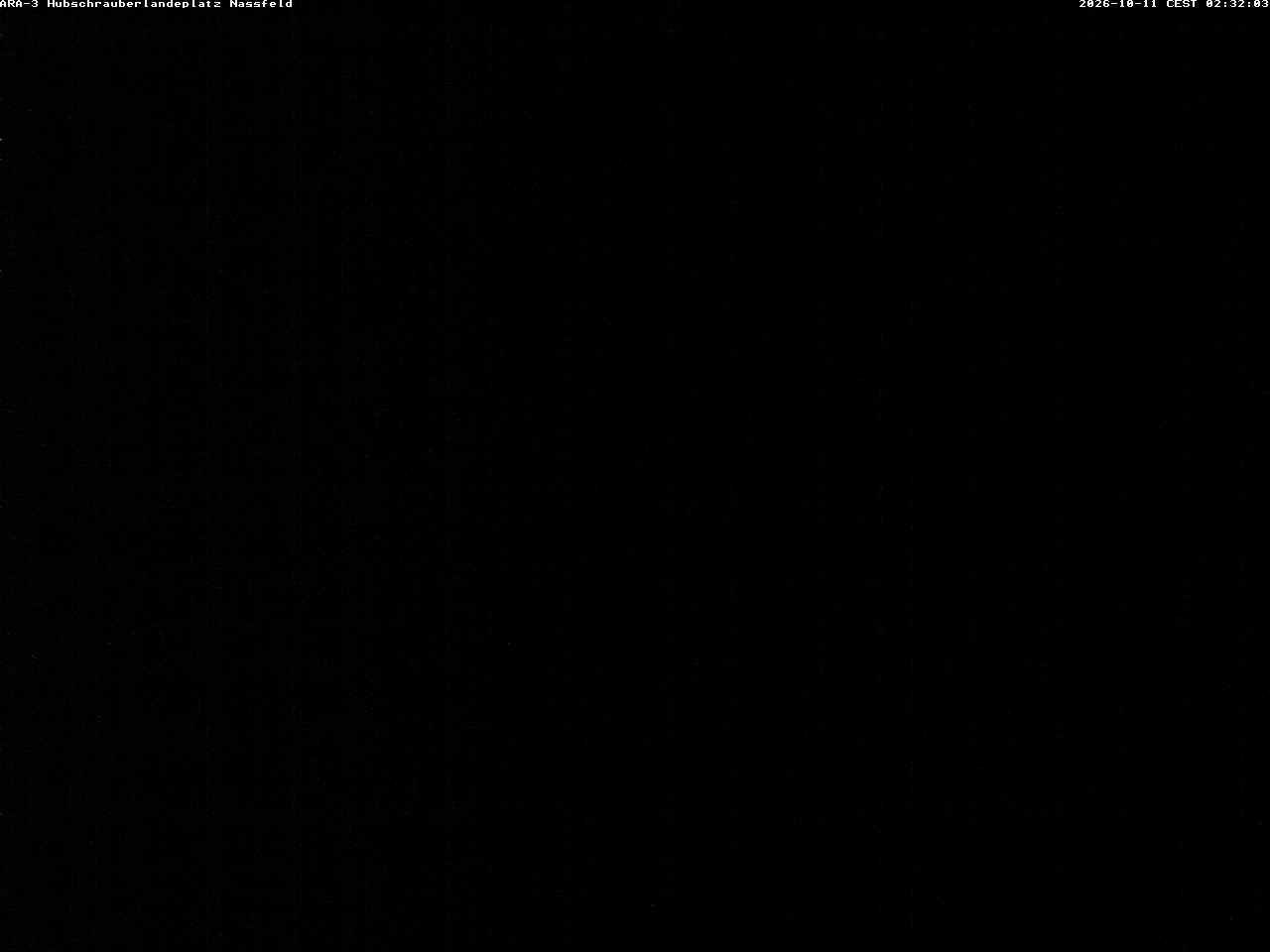 Archiv Foto Webcam Hubschrauberlandeplatz Nassfeld