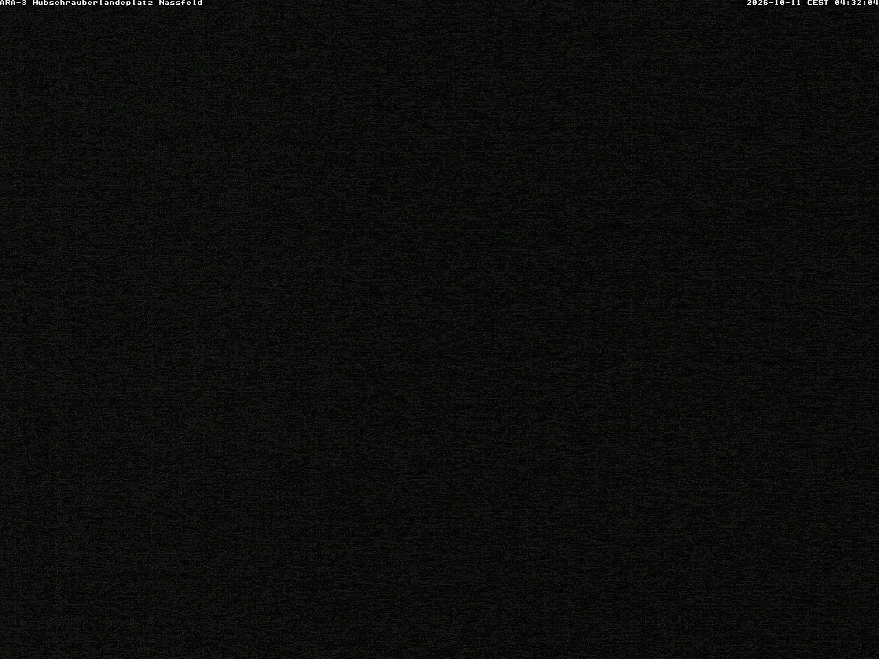 Archiv Foto Webcam Hubschrauberlandeplatz Nassfeld
