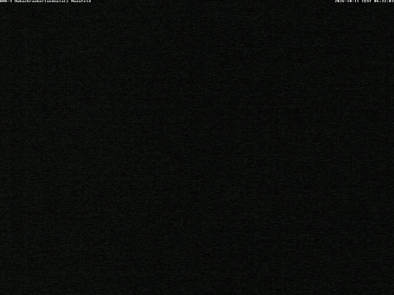 Archiv Foto Webcam Hubschrauberlandeplatz Nassfeld
