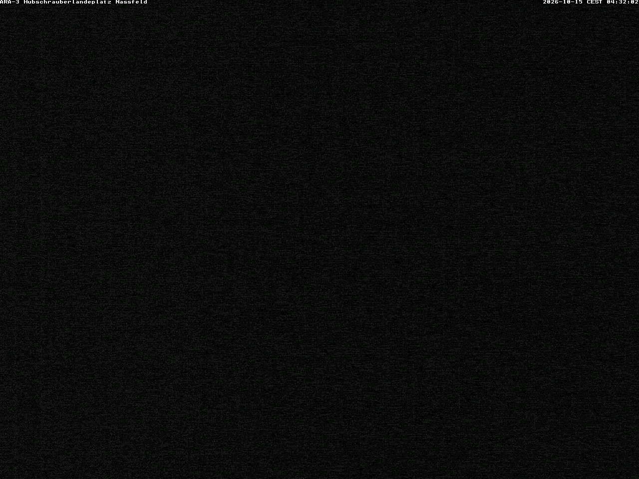 Archiv Foto Webcam Hubschrauberlandeplatz Nassfeld