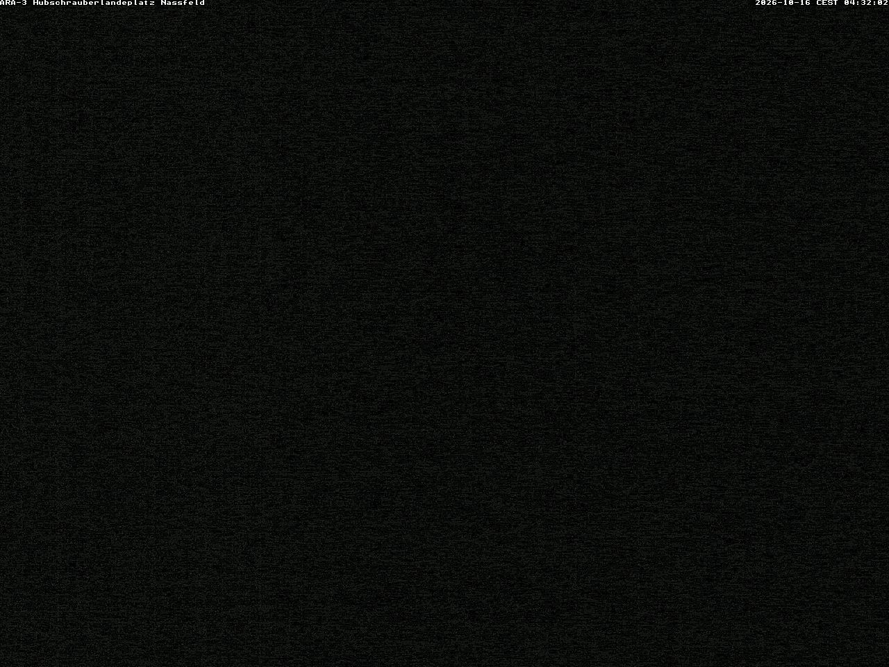 Archiv Foto Webcam Hubschrauberlandeplatz Nassfeld