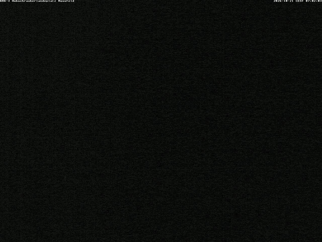 Archiv Foto Webcam Hubschrauberlandeplatz Nassfeld