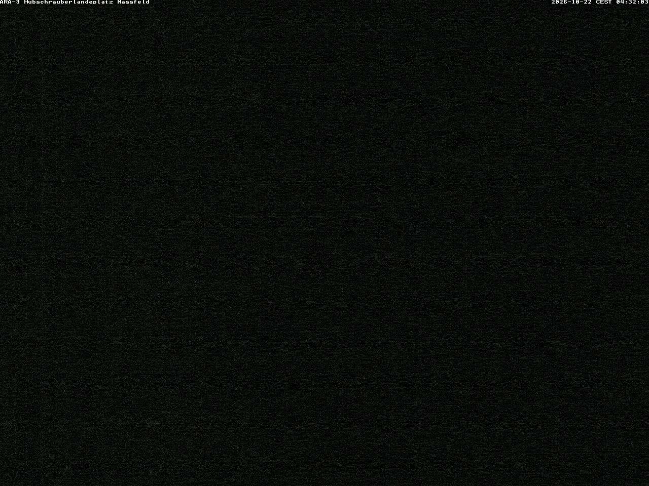 Archiv Foto Webcam Hubschrauberlandeplatz Nassfeld