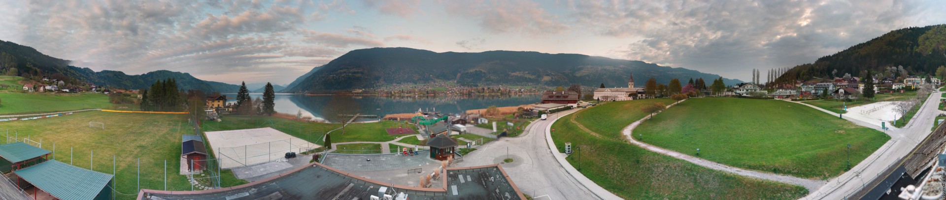 Archived image Webcam Panorama view Lake Ossiach