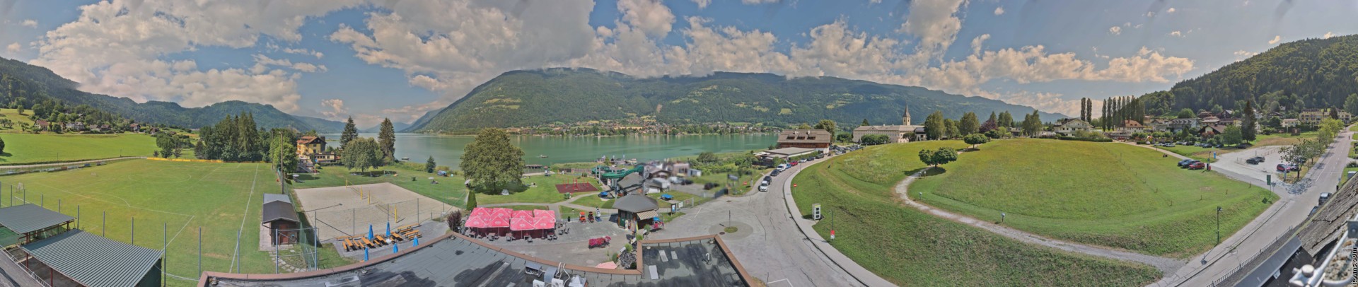 Archived image Webcam Panorama view Lake Ossiach