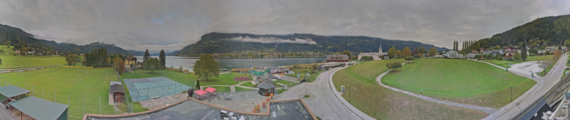 Archived image Webcam Panorama view Lake Ossiach