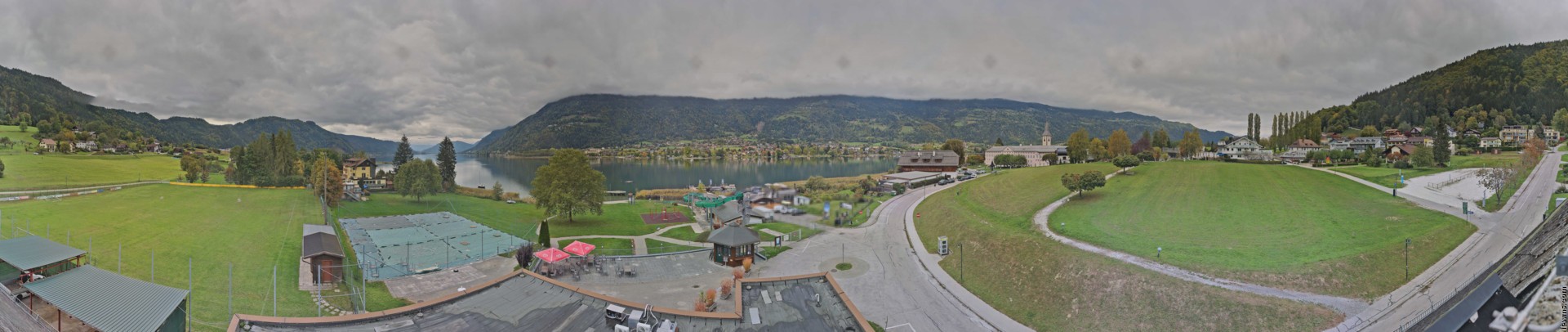 Archived image Webcam Panorama view Lake Ossiach
