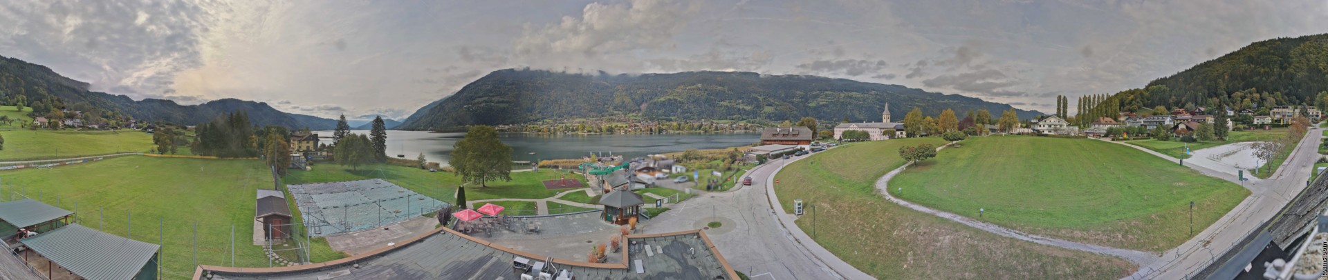 Archived image Webcam Panorama view Lake Ossiach