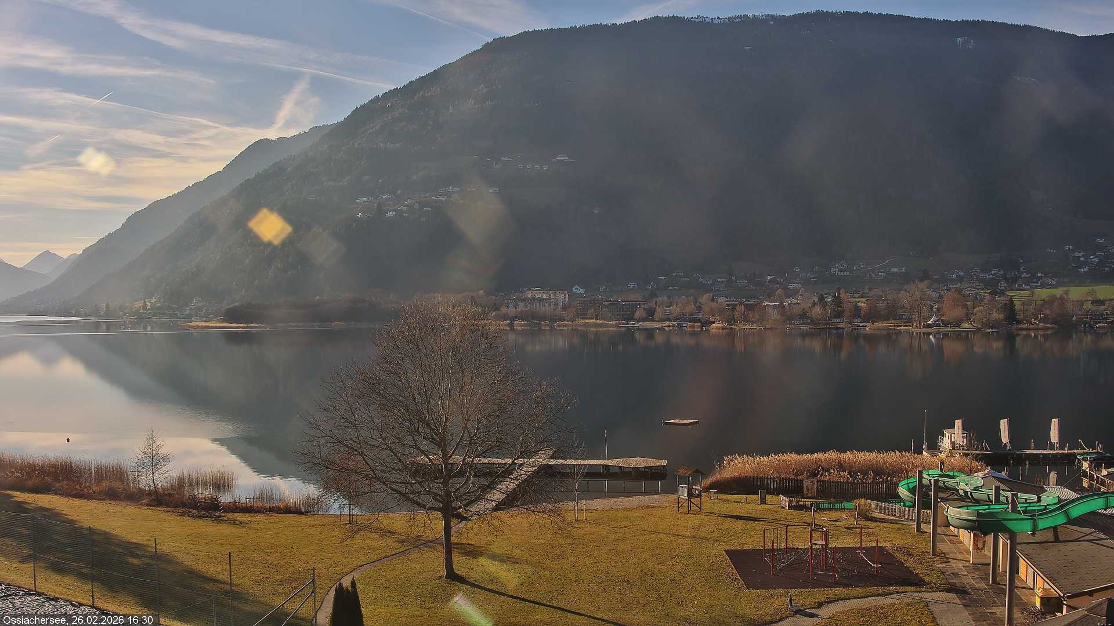 Archived image Webcam Lake Ossiacher See near Villach